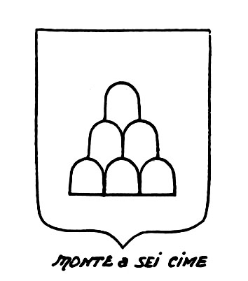Bild des heraldischen Begriffs: Monte a sei cime